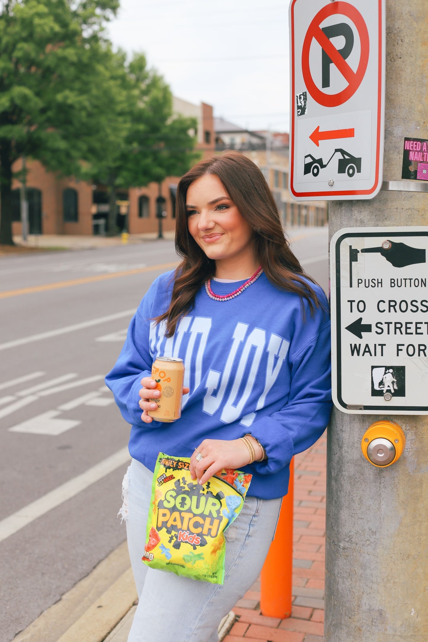 Find Joy Sweatshirt in Cobalt